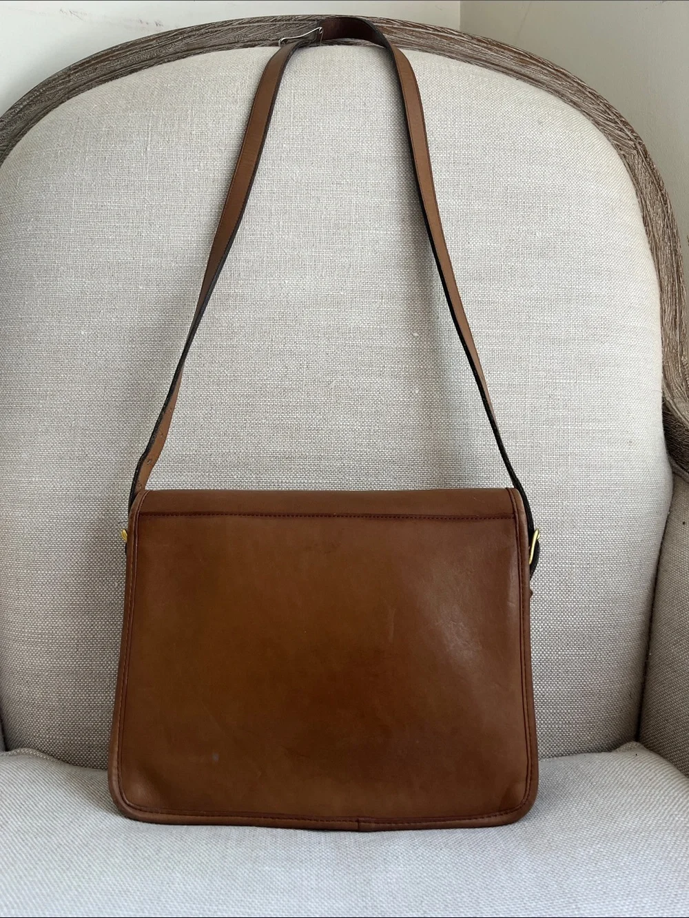 Coach Vintage Saddle Pouch Large Brown NYC Rare